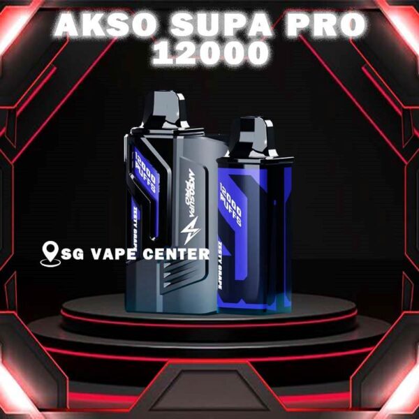 AKSO SUPA PRO 12000 DISPOSABLE FLAVOUR ( 12K Puffs ) - SG VAPE CENTER SINGAPORE AKSO SUPA PRO 12000 Disposable ( 12k Puffs ) Ready stock in our sg singapore store online shop for same day delivery , This device are one of the smash-market Cartridge System Pod in Malaysia. They pack a rechargeable battery and come prefilled with a whopping 12ml of liquid together with an indicator special for battery and liquid level. This allows you to vape longer on a single disposable and makes the AKSO SUPA PRO a great option for traveling, extended road trips, or even just day-to-day use. Each Prefilled Cartridge will last for 12000 puffs. What makes AKSO SUPA PRO are different than the other device because it came with Chip Set System which will show you accurate level of flavour indicator. delivers a great flavoring, a satisfying draw and the indicator; They feel really good in the hand as ergonomic shape to hold and vape with. The AKSO SUPA PRO is available in 12 flavors for you to choose. Some flavors to try are Blackcurrant Yacult, Rootbeer, Apple Asam Boi and Nutty Tobacco. Specification : Nicotine 50mg (5%) Approx. 12000 puffs Capacity 12ml Blue Led - Unlock & Booster ,Press the button for booster experience Blue & Green Led - Locked ,Press 3 Time for Child Lock Safety ⚠️AKSO SUPA PRO 12000 DISPOSABLE BATTERY & PREFILLED POD LINE UP⚠️ Apple Asam Boi Blackcurrant Yakult Grape Ice Watermelon Mango Lime Minty Gum Nutty Tobacco Peanut Butter Toast Pineapple Mango Pomegranate Plum Guava Rootbeer Triple Mango Strawberry Hami Melon Mango Nata De Coco Strawberry Vanilla Custard Pina Watermelon Strawberry Zesty Grape Watermelon Grape Mango Mangosteen Lychee Longan Grape Gum Passion Grape Honeydew Blackcurrant Oolong Green Tea Tie Guan Yin Mango Gis Ice Coffee Hazelnut Wild Sour Berry Blueberry kiwi Apple Aloe Vera Passion Lychee SG VAPE COD SAME DAY DELIVERY , CASH ON DELIVERY ONLY. TAKE BULK ORDER /MORE ORDER PLS CONTACT ME :  SGVAPECENTER VIEW OUR DAILY NEWS INFORMATION VAPE : TELEGRAM CHANNEL