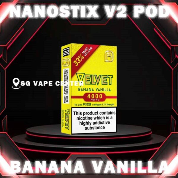 NANOSTIX NEO V2 POD - SG VAPE CENTER NanoPOD V2 is original pod flavour for NanoSTIX Neo V2 device now with 2ml of liquids which is 33% bigger. Available in packs of 4 cartridges of 1 box. Our 2ml NanoPOD Neo come in a wide range of flavors. Don’t be deceived by their compact size; these flavorful little pods contain the equivalent of 45 cigarettes worth of nicotine each, and thanks to our innovative NanoNIC technology using naturally occurring nicotine salts rather than traditional freebase nicotine, delivery is much more efficient. NanoPOD Neo flavors consist of 23 flavors with bigger capacity and bigger satisfaction. Specifications: Capacity 2ml Regular: Nicotine 5% Light: Nicotine 3% Package Included : 1 Pack of 4 Pods ⚠️NANOSTIX V2 POD FLAVOUR LINE UP⚠️ Apple Banana Vanilla Bubblegum Butterscotch Cream Coffee Grape Ice Grapple Guava Hazelnut Coffee Honeydew Jackfruit Kiwi Rockmelon Lemonade Ice Lychee Mango Ice Mix Creamy Pod Mix Fruity Pod Orange Ice Popcorn Caramel Strawberry Apple Strawberry Vanilla Tobacco Classic Tobacco Menthol Velvet Butter Cake SG VAPE COD SAME DAY DELIVERY , CASH ON DELIVERY ONLY. TAKE BULK ORDER /MORE ORDER PLS CONTACT ME :  SGVAPECENTER VIEW OUR DAILY NEWS INFORMATION VAPE : TELEGRAM CHANNEL