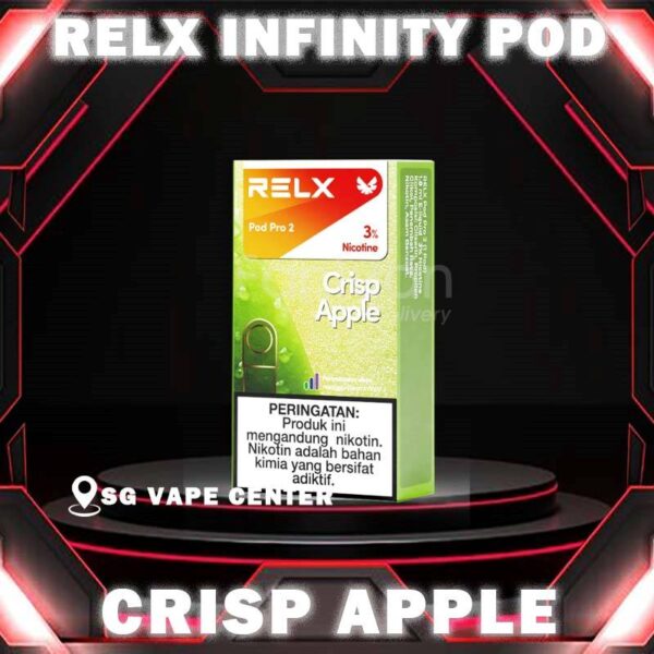 RELX INFINITY POD - SG VAPE CENTER Welcome to the world of RELX INFINITY POD , where convenience and flavor collide. As the epitome of vaping convenience, our diverse collection of vape pods offers a seamless experience for vapers on the go. Engineered to be portable and user-friendly, our top-rated pod vapes feature pre-filled e-liquid options, making maintenance a breeze and catering to various compact devices. Discover out signature Menthol Xtra 5% Nicotine flavor, alongside popular options like Infinity Pod Watermelon Ice , Tangy Grape , Mint Freeze , Jasmine Green Tea, Strawberry Burst, and Oolong Tea. For those craving extra sweetness, you can also enjoy Root Brew or Dark Sparkle flavors. Specifications : Capacity: 2ml Life Span: 500-650 puff Package Include : 1 Pack of 3 Pods ⚠️RELX INFINITY POD COMPATIBLE WITH⚠️ DD Cube Device Relx Infinity Device Relx Phantom Device Relx Infinity 2 Device Lana Infinity Device ⚠️RELX INFINITY POD FLAVOUR LINE UP⚠️ Blueberry Splash Crisp Apple Jasmine Green Tea Pink Guava Root Brew Honey Pomelo Fresh Peach Lychee Ice Lemon Zest Honeydew Melon Iced Latte White Coffee Thai Milk Tea Smooth Mango Orange Sparkle Strawberry Burst Dark Sparkle Lime Sparkle Banana Freeze Ludou Ice Lime Ice Taro Scoop Oolong Tea LongJing Tea Iced Black Tea Tangy Grape Watermelon Ice Menthol Xtra Mint Freeze Lemon Mint Rich Tobacco Classic Tobacco Menthol Extra 0mg Watermelon Ice 0mg SG VAPE COD SAME DAY DELIVERY , CASH ON DELIVERY ONLY. TAKE BULK ORDER /MORE ORDER PLS CONTACT ME :  SGVAPECENTER VIEW OUR DAILY NEWS INFORMATION VAPE : TELEGRAM CHANNEL