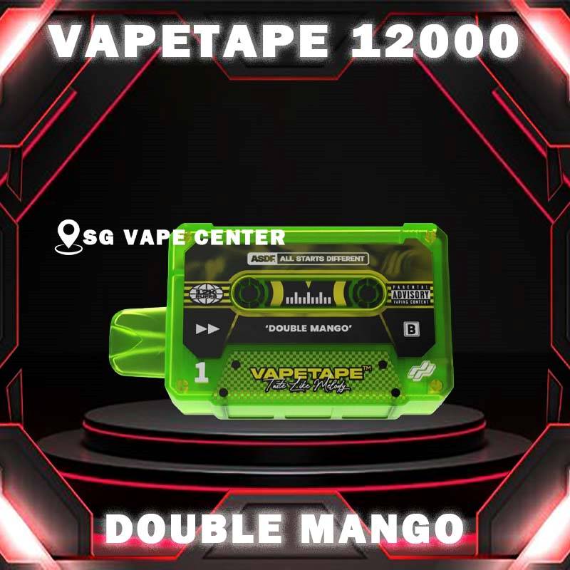 VAPETAPE 12000 DISPOSABLE - VAPE SINGAPORE SG COD A Malaysian e-cigarette made specifically for the Malaysian palate,  The Vapetape 12000 Rechargeable Disposable , have features rich smells and delectable flavours.  We are the best online vape store in Singapore, therefore I guarantee you can test it Vapetape 12k right now at SG VAPE SINGAPORE. Try out quickly at our store now ! Discover out signature Double Mango flavor, alongside popular options like Vapetape 12k puffs Honeydew Watermelon, Sour Bubblegum , Solero Lime , Watermelon Peach, Gummy Bear, and Strawberry Lemon Tart. For those craving extra sweetness, you can also enjoy Ice Lemon Tea or Red Slurpee flavors. Specification : Nicotine 50mg (5%) Approx. 12000 puffs Mesh Coil Rechargeable Battery Charging Port: Type-C ⚠️VAPETAPE 12000 FLAVOUR LINE UP⚠️ Double Mango Mango Grape Mango Lychee Strawberry Lychee Lychee Blackcurrant Grape Blackcurrant Honeydew Watermelon Pineapple Orange Kiwi Passion Fruit Guava Peach Mixed Berries Lemon Cola Blackcurrant Yakult Gummy Bear Solero Lime Sour Bubblegum Banana Custard Strawberry Lemon Tart Honeydew Blackcurrant Ice Lemon Tea Red Slurpee Grape Bubblegum Yakult Watermelon Peach Peach Lychee SG VAPE COD SAME DAY DELIVERY , CASH ON DELIVERY ONLY. TAKE BULK ORDER /MORE ORDER PLS CONTACT ME :  SGVAPECENTER VIEW OUR DAILY NEWS INFORMATION VAPE : TELEGRAM CHANNEL