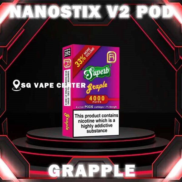 NANOSTIX NEO V2 POD - SG VAPE CENTER NanoPOD V2 is original pod flavour for NanoSTIX Neo V2 device now with 2ml of liquids which is 33% bigger. Available in packs of 4 cartridges of 1 box. Our 2ml NanoPOD Neo come in a wide range of flavors. Don’t be deceived by their compact size; these flavorful little pods contain the equivalent of 45 cigarettes worth of nicotine each, and thanks to our innovative NanoNIC technology using naturally occurring nicotine salts rather than traditional freebase nicotine, delivery is much more efficient. NanoPOD Neo flavors consist of 23 flavors with bigger capacity and bigger satisfaction. Specifications: Capacity 2ml Regular: Nicotine 5% Light: Nicotine 3% Package Included : 1 Pack of 4 Pods ⚠️NANOSTIX V2 POD FLAVOUR LINE UP⚠️ Apple Banana Vanilla Bubblegum Butterscotch Cream Coffee Grape Ice Grapple Guava Hazelnut Coffee Honeydew Jackfruit Kiwi Rockmelon Lemonade Ice Lychee Mango Ice Mix Creamy Pod Mix Fruity Pod Orange Ice Popcorn Caramel Strawberry Apple Strawberry Vanilla Tobacco Classic Tobacco Menthol Velvet Butter Cake SG VAPE COD SAME DAY DELIVERY , CASH ON DELIVERY ONLY. TAKE BULK ORDER /MORE ORDER PLS CONTACT ME :  SGVAPECENTER VIEW OUR DAILY NEWS INFORMATION VAPE : TELEGRAM CHANNEL