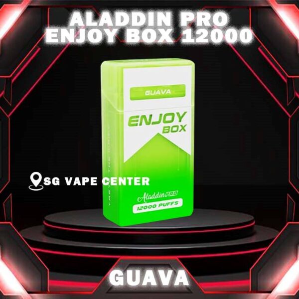 ALADDIN PRO ENJOY BOX 12000 DISPOSABLE - VAPE SINGAPORE SG COD Discover the latest Aladdin Pro Enjoy Box 12000 Puffs Disposable ! Design in a sleek cigarette-box-style design with a cap for mouthpiece protection! Enjoy 15 delightful flavors with 12K smooth puffs, each bursting with sweet perfection! The Aladdin Pro 12k New Vape in our Vape Singapore Ready Stock , get it now with us and same day delivery ! Enjoy delicious vaping experience . Specification : Nicotine : 50mg (5%) Approx : 12000 puffs Rechargeable Battery 650mAh Charging Port: Type-C ⚠️ALADDIN PRO ENJOY BOX 12000 FLAVOUR LINE UP⚠️ Energy Drink Guava Hazelnut Coffee Strawberry Mango Honeydew Sirap Bandung Strawberry Blackcurrant Mango Strawberry Kiwi Yakult Strawberry Grape Double Mango Candy Honeydew Yakult Mango Yakult Mango Peach Sour Bubblegum Solero Lime Gummy Bear Grape Lychee Grape Bubblegum Mixed Bubblegum Mango Bubblegum Sakura Grape Strawberry Bubblegum Solero Yakult Solero Ice Cream White Coffee SG VAPE COD SAME DAY DELIVERY , CASH ON DELIVERY ONLY. TAKE BULK ORDER /MORE ORDER PLS CONTACT ME :  SGVAPECENTER VIEW OUR DAILY NEWS INFORMATION VAPE : TELEGRAM CHANNEL