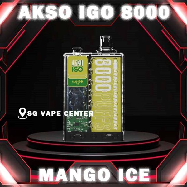 AKSO IGO 8000 DISPOSABLE - SG VAPE CENTER Akso IGO 8000 Disposable Vape is a high-capacity device designed for an extended vaping experience.Beside, the device comes pre-filled with 15ml of e-liquid, which is available in a range of delicious flavors and nicotine strengths. Akso IGO Vape features an ergonomic design that is comfortable to hold and use. It mouthpiece is designed to enhance the vaping experience, and the device is draw activated, making it easy to use. Akso IGO 8000 puffs disposable is portable, making it easy to carry in a pocket .Its compact design does not compromise on performance, deliver smooth vapor production with every puff.  Specification : Puff : 8000 Puffs Volume : 15ML Flavour Charging : Rechargeable with Type C Coil : Mesh Coil Fully Charged Time : 20mins Nicotine Strength : 5%  ⚠️AKSO IGO 8000 FLAVOUR LINE UP⚠️ Aloe Grape Apple Yakult Blackcurrant Ice Caramel Cookies Caramel Mocha Freezy Cola Guava Honeydew Lychee Rose Mango Ice Mango Peach Mix Berries Nutty Tobacco Passion Fruit Yakult Rootbeer Rootbeer Float Strawberry Cheese Strawberry Ice Cream Strawberry Kiwi Strawberry Yakult Vanilla Milk Watermelon Ice Yakult Coffee Hazelnut Creme Brulee SG VAPE COD SAME DAY DELIVERY , CASH ON DELIVERY ONLY. TAKE BULK ORDER /MORE ORDER PLS CONTACT ME :  SGVAPECENTER VIEW OUR DAILY NEWS INFORMATION VAPE : TELEGRAM CHANNEL