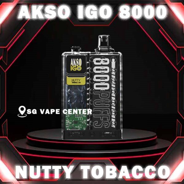 AKSO IGO 8000 DISPOSABLE - SG VAPE CENTER Akso IGO 8000 Disposable Vape is a high-capacity device designed for an extended vaping experience.Beside, the device comes pre-filled with 15ml of e-liquid, which is available in a range of delicious flavors and nicotine strengths. Akso IGO Vape features an ergonomic design that is comfortable to hold and use. It mouthpiece is designed to enhance the vaping experience, and the device is draw activated, making it easy to use. Akso IGO 8000 puffs disposable is portable, making it easy to carry in a pocket .Its compact design does not compromise on performance, deliver smooth vapor production with every puff.  Specification : Puff : 8000 Puffs Volume : 15ML Flavour Charging : Rechargeable with Type C Coil : Mesh Coil Fully Charged Time : 20mins Nicotine Strength : 5%  ⚠️AKSO IGO 8000 FLAVOUR LINE UP⚠️ Aloe Grape Apple Yakult Blackcurrant Ice Caramel Cookies Caramel Mocha Freezy Cola Guava Honeydew Lychee Rose Mango Ice Mango Peach Mix Berries Nutty Tobacco Passion Fruit Yakult Rootbeer Rootbeer Float Strawberry Cheese Strawberry Ice Cream Strawberry Kiwi Strawberry Yakult Vanilla Milk Watermelon Ice Yakult Coffee Hazelnut Creme Brulee SG VAPE COD SAME DAY DELIVERY , CASH ON DELIVERY ONLY. TAKE BULK ORDER /MORE ORDER PLS CONTACT ME :  SGVAPECENTER VIEW OUR DAILY NEWS INFORMATION VAPE : TELEGRAM CHANNEL