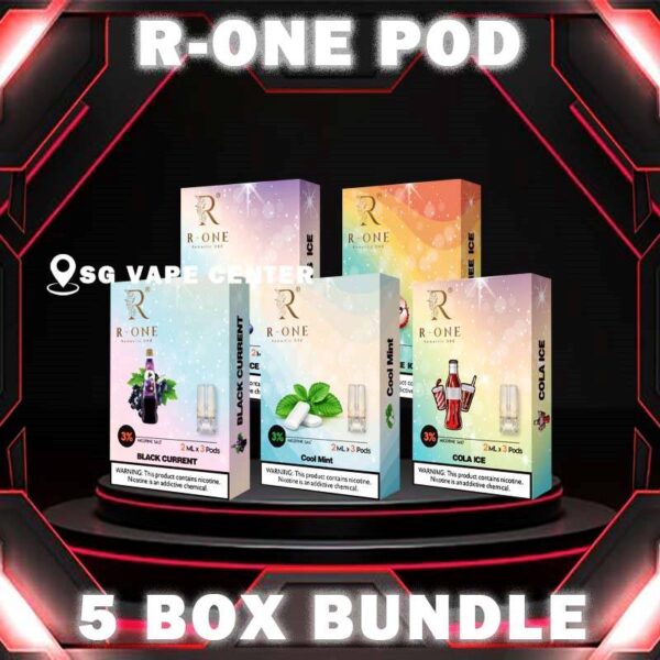 5 BOX R-ONE POD - SG VAPE CENTER SINGAPORE The 5 BOX R-ONE POD Package include : Get 5 boxes of R-ONE Pod with amazing price FREE DELIVERY R-One Pod also is Romantic One Vape , Ready stock in sg singapore shop online. it all started from our founder’s spouse was a cigarette smoker. In order to help his spouse quit smoking, he created this brand, and name it after R-One or Romantic One, because everthing started just to help his ONLY ONE. Discover out signature RONE POD flavor, alongside popular options like Infinity Pod Watermelon Ice , Melon Ice , Cool Mint , Taro Ice Cream, Banana Ice, and Long Jing Tea. For those craving extra sweetness, you can also enjoy 100% Drink or Cola Ice flavors. Specification : Capacity : 2ML Nicotine : 3% Package Included : 1 Pack of 3 Pods ⚠️R-ONE POD COMPATIBLE DEVICE WITH⚠️ DARK RIDER 3S DEVICE DD CUBE DEVICE DD TOUCH DEVICE INSTAR DEVICE KIZZ DEVICE RELX CLASSIC DEVICE SP2 BLTIZ DEVICE SP2 LEGENG SERIES DEVICE SP2 M SERIES DEVICE ⚠️R-ONE POD FLAVOUR LINE UP⚠️ 100% Drink (Energy Plus) Banana Ice Black Currant Blueberry Ice Cola Ice Cool Mint Cuba Tobacco Energy Drink (Redbull) Grape Ice Green Bean Ice Long Jing Tea Lychee Ice Mango Ice Melon Ice Mocha Coffee Old Popsicle Passion Fruit Ice Peach Ice Pineapple Ice Sour Apple Strawberry Ice Taro Ice Cream Watermelon Ice White Grapes Yakult SG VAPE COD SAME DAY DELIVERY , CASH ON DELIVERY ONLY. TAKE BULK ORDER /MORE ORDER PLS CONTACT ME :  SGVAPECENTER VIEW OUR DAILY NEWS INFORMATION VAPE : TELEGRAM CHANNEL