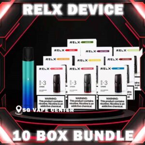 RELX DEVICE BUNDLE 195 - SG VAPE CENTER The RELX DEVICE BUNDLE 195 Package include : 1x RELX Device 10x Pod Flavour (3pcs Per Pack) The RELX CLASSIC DEVICE Vape ready stock in SG VAPE STORE , features a 350mAH for long lasting everyday vaping and a massive 2.0ml capacity for its pre-filled nicotine salt e-juice pods that lasts approximately 650 puffs. RELX Classic pods come in wide range of flavors to choose from currently over 10+ flavors and counting. RELXPods: The Perfect Pod Vapes to Savor Your Favorite Flavor Vapor pods, or e-liquid pods, are the fuel for a vape pen. Each pod contains a mixture of ncotine concentrate, flavoring, and other ingredients that elevates the vaping experience. A vape pen turns this cocktail into vapor by atomizing it through its heating coil. Without a vape pod, an electric cigarette is just a piece of hardware. ⚠️RELX CLASSIC DEVICE COMPATIBLE WITH⚠️ GENESIS POD J13 POD KIZZ POD LANA POD RELX CLASSIC POD R-ONE POD SP2 POD ZENO POD ZEUZ POD ⚠️RELX CLASSIC POD FLAVOUR LINE UP⚠️ Classic Tobacco 5% Cool Mint 5% Coke Grape Green Bean Honeydew Icy Slush Passion Fruit Peach Oolong Watermelon Strawberry Burst Jasmine Green Tea Tie Guan Yin Tea SG VAPE COD SAME DAY DELIVERY , CASH ON DELIVERY ONLY. TAKE BULK ORDER /MORE ORDER PLS CONTACT ME :  SGVAPECENTER VIEW OUR DAILY NEWS INFORMATION VAPE : TELEGRAM CHANNEL