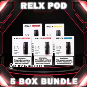 5 X RELX CLASSIC POD – SG VAPE CENTER SINGAPORE Package Include : 5 X RELX POD Flavour SG vape singapore Bundle Free Delivery The RELX POD Flavour Ready stock in our sg singapore store online shop for same day delivery.  is including 3 pods in per box of Classic First Gen Relx. RELXPods: The Perfect Pod Vapes to Savor Your Favorite Flavor Vapor pods, or e-liquid pods, are the fuel for a vape pen. Each pod contains a mixture of ncotine concentrate, flavoring, and other ingredients that elevates the vaping experience. A vape pen turns this cocktail into vapor by atomizing it through its heating coil. Without a vape pod, an electric cigarette is just a piece of hardware. RELXPods transform regular pods into flavor sensations unlike any other pod vapes for sale. Here’s how our pods elevate the vaping experience at any time of the day. About the package: You may receive a different version of packaging (Chinese/English) of Relx. But we guarantee that they are all genuine, please scans the security code to identify authenticity. Both Chinese and English packaging products are from Relx, and the quality and flavour are exactly the same. Chinese packaging is exclusively for the Asian market, but when the stock of English packaging is insufficient, we may send you Chinese packaging products. Specifications : Nicotine Strength : 3% - 5% Capacity Equivalent: 3 Packs of Cigarettes Pod E-liquid Capacity: 2 ml Pod Longevity: 650 Puffs ⚠️RELX CLASSIC POD COMPATIBLE DEVICE WITH⚠️ Dark Rider 3s Device DD Cube Device DD Touch Device Instar Device Kizz Device Relx Classic Device Sp2 Blitz Device Sp2 Legend Device Sp2 M Series Device ⚠️RELX CLASSIC POD FLAVOUR LINE UP⚠️ Classic Tobacco 5% Cool Mint 5% Coke Grape Green Bean Honeydew Icy Slush Passion Fruit Peach Oolong Watermelon Strawberry Burst Jasmine Green Tea Tie Guan Yin Tea Green Grape Ice Longjing Ice Tea SG VAPE COD SAME DAY DELIVERY , CASH ON DELIVERY ONLY. TAKE BULK ORDER /MORE ORDER PLS CONTACT ME :  SGVAPECENTER VIEW OUR DAILY NEWS INFORMATION VAPE : TELEGRAM CHANNEL