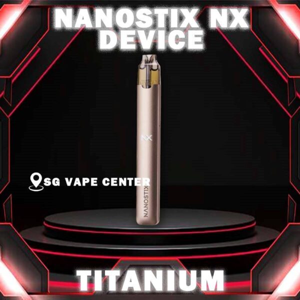 NANOSTIX NX V3 DEVICE - SG VAPE CENTER NANOSTIX NX V3 DEVICE Ready stock in Vape Singapore , All brand new and upgraded version of NanoSTIX! NanoSTIX NX device is powered with LED power indicator, USB Type-C fast charging and now with better airflow. NanoSTIX NX V3 is a revolutionary closed pod system featuring load and go NanoPOD, minus the harmful tar and chemicals of cigarettes’ that offers a healthier, more economical alternative to smoking. The device is lightweight and made of stainless steel casing with more slick design for better grip and more stylish. Designed without the mess of refill tanks. Simply insert the NanoPOD pod cartridge into the device and you’re ready to vape right away. The NANOSTIX NX V3 DEVICE Compatible Pod with : Sera Pod , Nanostix Neo Pod . Features: Stainless Steel Body Built-in Battery 300mAh LED Power Indicator Resistance: 2.0ohm Package Included: 1x NanoSTIX NX Device 1x Type-C Cable Compatible Pod: NanoSTIX Neo V2 Pod Sera Pod ⚠️NANOSTIX Nx V3 DEVICE COLOR LINE UP⚠️ Army (Green) Tuxedo (Black) Denim (Blue) Brass (Brown) Petra (Rose) Titanium (Gold) SG VAPE COD SAME DAY DELIVERY , CASH ON DELIVERY ONLY. TAKE BULK ORDER /MORE ORDER PLS CONTACT ME :  SGVAPECENTER VIEW OUR DAILY NEWS INFORMATION VAPE : TELEGRAM CHANNEL