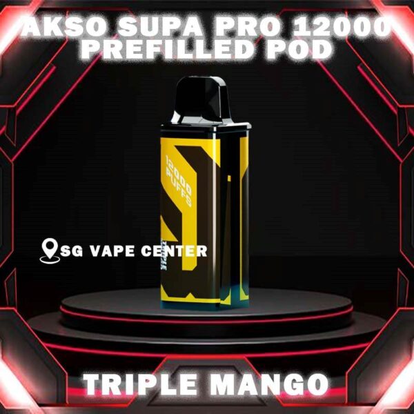 AKSO SUPA PRO 12000 DISPOSABLE - VAPE SINGAPORE SG COD AKSO SUPA PRO 12000 Disposable are one of the smash-market Cartridge System Pod in Malaysia. They pack a rechargeable battery and come prefilled with a whopping 12ml of liquid together with an indicator special for battery and liquid level. This allows you to vape longer on a single disposable and makes the AKSO SUPA PRO a great option for traveling, extended road trips, or even just day-to-day use. Each Prefilled Cartridge will last for 12000 puffs. What makes AKSO SUPA PRO are different than the other device because it came with Chip Set System which will show you accurate level of flavour indicator. delivers a great flavoring, a satisfying draw and the indicator; They feel really good in the hand as ergonomic shape to hold and vape with. The AKSO SUPA PRO is available in 12 flavors for you to choose. Some flavors to try are Blackcurrant Yacult, Rootbeer, Apple Asam Boi and Nutty Tobacco. Specification : Nicotine 50mg (5%) Approx. 12000 puffs Capacity 12ml Blue Led - Unlock & Booster ,Press the button for booster experience Blue & Green Led - Locked ,Press 3 Time for Child Lock Safety ⚠️AKSO SUPA PRO 12000 DISPOSABLE  FLAVOUR LINE UP⚠️ Apple Asam Boi Blackcurrant Yakult Grape Ice Watermelon Mango Lime Minty Gum Nutty Tobacco Peanut Butter Toast Pineapple Mango Pomegranate Plum Guava Rootbeer Triple Mango Strawberry Hami Melon Mango Nata De Coco Strawberry Vanilla Custard Pina Watermelon Strawberry Zesty Grape Watermelon Grape SG VAPE COD SAME DAY DELIVERY , CASH ON DELIVERY ONLY. TAKE BULK ORDER /MORE ORDER PLS CONTACT ME :  SGVAPECENTER VIEW OUR DAILY NEWS INFORMATION VAPE : TELEGRAM CHANNEL