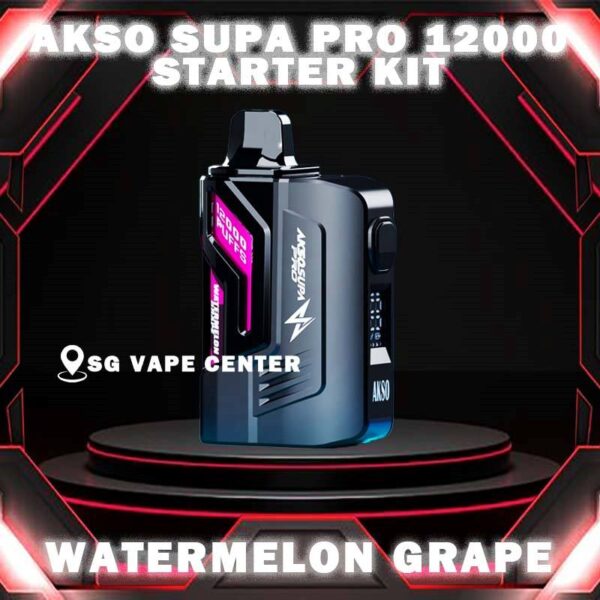 AKSO SUPA PRO 12000 DISPOSABLE - VAPE SINGAPORE SG COD AKSO SUPA PRO 12000 Disposable are one of the smash-market Cartridge System Pod in Malaysia. They pack a rechargeable battery and come prefilled with a whopping 12ml of liquid together with an indicator special for battery and liquid level. This allows you to vape longer on a single disposable and makes the AKSO SUPA PRO a great option for traveling, extended road trips, or even just day-to-day use. Each Prefilled Cartridge will last for 12000 puffs. What makes AKSO SUPA PRO are different than the other device because it came with Chip Set System which will show you accurate level of flavour indicator. delivers a great flavoring, a satisfying draw and the indicator; They feel really good in the hand as ergonomic shape to hold and vape with. The AKSO SUPA PRO is available in 12 flavors for you to choose. Some flavors to try are Blackcurrant Yacult, Rootbeer, Apple Asam Boi and Nutty Tobacco. Specification : Nicotine 50mg (5%) Approx. 12000 puffs Capacity 12ml Blue Led - Unlock & Booster ,Press the button for booster experience Blue & Green Led - Locked ,Press 3 Time for Child Lock Safety ⚠️AKSO SUPA PRO 12000 DISPOSABLE  FLAVOUR LINE UP⚠️ Apple Asam Boi Blackcurrant Yakult Grape Ice Watermelon Mango Lime Minty Gum Nutty Tobacco Peanut Butter Toast Pineapple Mango Pomegranate Plum Guava Rootbeer Triple Mango Strawberry Hami Melon Mango Nata De Coco Strawberry Vanilla Custard Pina Watermelon Strawberry Zesty Grape Watermelon Grape SG VAPE COD SAME DAY DELIVERY , CASH ON DELIVERY ONLY. TAKE BULK ORDER /MORE ORDER PLS CONTACT ME :  SGVAPECENTER VIEW OUR DAILY NEWS INFORMATION VAPE : TELEGRAM CHANNEL