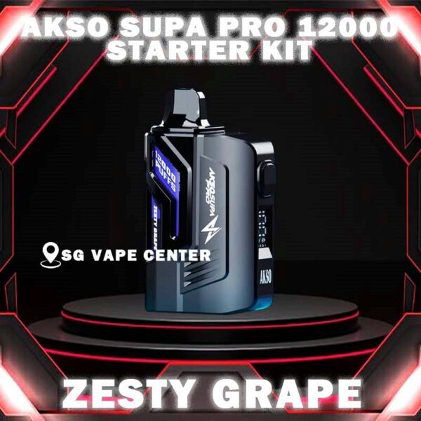 AKSO SUPA PRO 12000 DISPOSABLE - VAPE SINGAPORE SG COD AKSO SUPA PRO 12000 Disposable are one of the smash-market Cartridge System Pod in Malaysia. They pack a rechargeable battery and come prefilled with a whopping 12ml of liquid together with an indicator special for battery and liquid level. This allows you to vape longer on a single disposable and makes the AKSO SUPA PRO a great option for traveling, extended road trips, or even just day-to-day use. Each Prefilled Cartridge will last for 12000 puffs. What makes AKSO SUPA PRO are different than the other device because it came with Chip Set System which will show you accurate level of flavour indicator. delivers a great flavoring, a satisfying draw and the indicator; They feel really good in the hand as ergonomic shape to hold and vape with. The AKSO SUPA PRO is available in 12 flavors for you to choose. Some flavors to try are Blackcurrant Yacult, Rootbeer, Apple Asam Boi and Nutty Tobacco. Specification : Nicotine 50mg (5%) Approx. 12000 puffs Capacity 12ml Blue Led - Unlock & Booster ,Press the button for booster experience Blue & Green Led - Locked ,Press 3 Time for Child Lock Safety ⚠️AKSO SUPA PRO 12000 DISPOSABLE  FLAVOUR LINE UP⚠️ Apple Asam Boi Blackcurrant Yakult Grape Ice Watermelon Mango Lime Minty Gum Nutty Tobacco Peanut Butter Toast Pineapple Mango Pomegranate Plum Guava Rootbeer Triple Mango Strawberry Hami Melon Mango Nata De Coco Strawberry Vanilla Custard Pina Watermelon Strawberry Zesty Grape Watermelon Grape SG VAPE COD SAME DAY DELIVERY , CASH ON DELIVERY ONLY. TAKE BULK ORDER /MORE ORDER PLS CONTACT ME :  SGVAPECENTER VIEW OUR DAILY NEWS INFORMATION VAPE : TELEGRAM CHANNEL