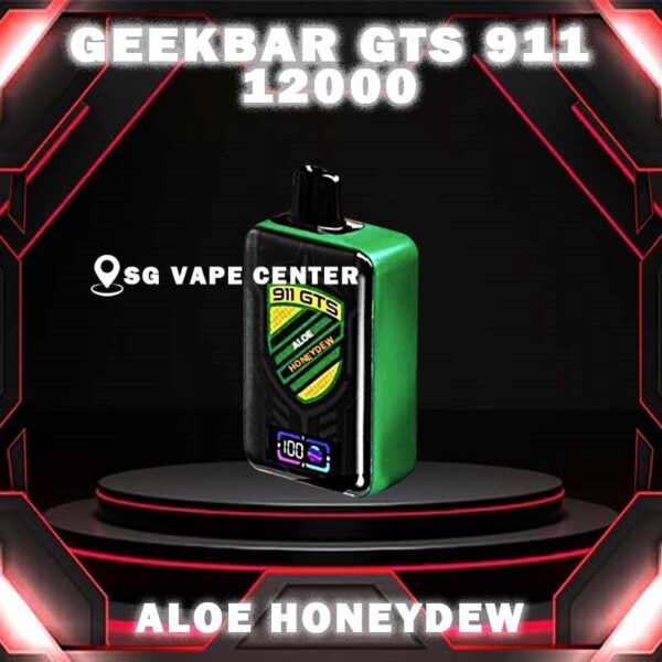 GEEKBAR GTS 911 12000 DISPOSABLE - VAPE SINGAPORE SG COD This GEEKBAR GTS 911 12000 disposable pod boasts a cutting-edge design, featuring a smart screen indicator that displays both battery and e-liquid balance percentages. With this user-friendly innovation, you're always in control of your vaping session. Specifition : Puffs : 12,000 Battery Capacity : Type-C Rechargeable Nicotine Strength : 5% Charging Time : Roughly 10 min - 15 min ⚠️GEEKBAR GTS 911 12000 FLAVOUR LINE UP⚠️ Aloe Honeydew ChocoMocha Grape Honeydew Grape Lychee Mango Berries Mango Pineapple Peanut Butter Strawberry Lime Vanilla Cream Puffs Watermelon Kiwi Guava SG VAPE COD SAME DAY DELIVERY , CASH ON DELIVERY ONLY. TAKE BULK ORDER /MORE ORDER PLS CONTACT ME :  SGVAPECENTER VIEW OUR DAILY NEWS INFORMATION VAPE : TELEGRAM CHANNEL