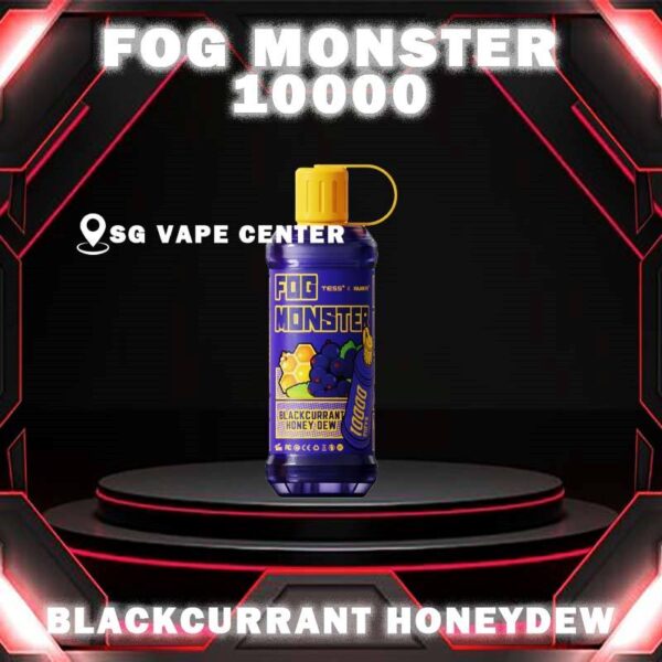 FOG MONSTER 10000 DISPOSABLE - VAPE SINGAPORE SG COD Fog Monster 10000 Disposable Vape is rehcrageable device with 10k puffs. With a unique sealed fresh-keeping design, fog monster can bring the freshest taste with every single puff. Fog monster is specially formulated to satisfied SG users taste buds with rich aroma taste. Moreover, the mouth cap design makes vaper love this device. Fog monster comes with 10 fruity flavour. As a durian Lover you must try musang king pahang. It brings out the aroma of durian perfectly. Specification : Puff: 10000 Puffs Volume: 17ml Charging: Rechargeable Type-C Fully Charge Time: 20min Nicotine: 30mg / 3% ⚠️FOG MONSTER 10000 FLAVOUR LINE UP⚠️ Aloe Vera Grape Blackcurrant Honeydew Grape Bomb Mango Melon Mint Chewing Gum Peach Mango Watermelon Sirap Bandung SG VAPE COD SAME DAY DELIVERY , CASH ON DELIVERY ONLY. TAKE BULK ORDER /MORE ORDER PLS CONTACT ME :  SGVAPECENTER VIEW OUR DAILY NEWS INFORMATION VAPE : TELEGRAM CHANNEL