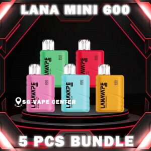 5PCS LANA MINI 600 DISPOSABLE BUNDLE - SG VAPE CENTER SINGAPORE The 5PCS LANA MINI 600 DISPOSABLE BUNDLE Package include : Choose 5 Pcs of LANA MINI 600 Puffs with amazing price ! Free Gift x1 FREE DELIVERY The Lana Mini 600 Disposable Vape Ready stock in our sg singapore store online shop for same day delivery. This Kit is a refreshing and invigorating vape device that combines the luscious taste of ripe mangoes with a cool and icy twist. With every puff, experience the tropical sweetness of mangoes followed by a refreshing blast of menthol that will awaken your senses and transport you to a paradise of flavor. Lana Mini vape has a small body, large capacity, compact structure, ultra-thin body, small size, easy to carry. It is full of smoke, rich in taste and high in taste reduction. Equipped with the latest LANA technology, it features a mesh coil for enhanced flavor preservation. Upgrade your vaping experience with style and innovation. Specification : Nicotine Strength: 3%(30mg) E-Liquid Capacity: 2ml Battery Capacity: 500mAh ⚠️LANA MINI 600 FLAVOUR LINE UP⚠️ Juicy Grape Peach Oolong Tea Tieguanyin Tea Mineral Water Lemon Cola Blue Razz Peppermint Iced Lychee Iced Mango Strawberry Watermelon Strawberry Kiwi Cherry Banana Double Apple Watermelon Bubblegum Pina Colada Triple Mango Triple Melon Grape Passion Fruit Strawberry Energy SG VAPE COD SAME DAY DELIVERY , CASH ON DELIVERY ONLY. TAKE BULK ORDER /MORE ORDER PLS CONTACT ME :  SGVAPECENTER VIEW OUR DAILY NEWS INFORMATION VAPE : TELEGRAM CHANNEL