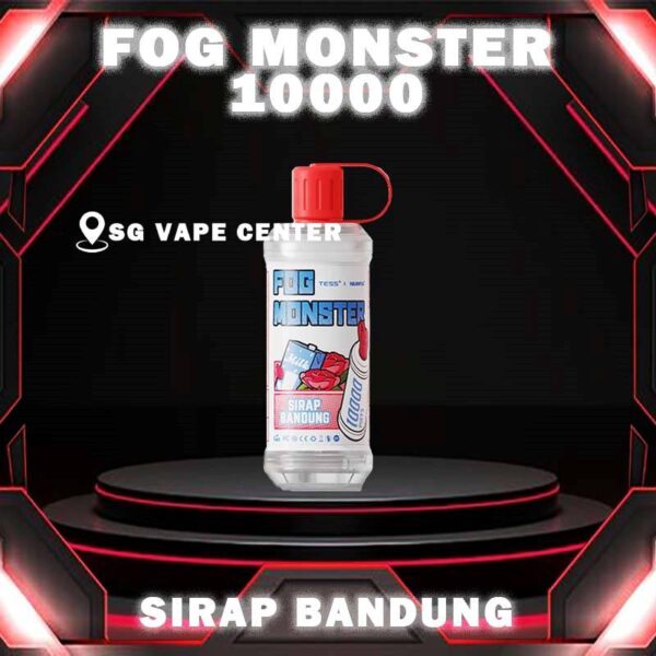 FOG MONSTER 10000 DISPOSABLE - VAPE SINGAPORE SG COD Fog Monster 10000 Disposable Vape is rehcrageable device with 10k puffs. With a unique sealed fresh-keeping design, fog monster can bring the freshest taste with every single puff. Fog monster is specially formulated to satisfied SG users taste buds with rich aroma taste. Moreover, the mouth cap design makes vaper love this device. Fog monster comes with 10 fruity flavour. As a durian Lover you must try musang king pahang. It brings out the aroma of durian perfectly. Specification : Puff: 10000 Puffs Volume: 17ml Charging: Rechargeable Type-C Fully Charge Time: 20min Nicotine: 30mg / 3% ⚠️FOG MONSTER 10000 FLAVOUR LINE UP⚠️ Aloe Vera Grape Blackcurrant Honeydew Grape Bomb Mango Melon Mint Chewing Gum Peach Mango Watermelon Sirap Bandung SG VAPE COD SAME DAY DELIVERY , CASH ON DELIVERY ONLY. TAKE BULK ORDER /MORE ORDER PLS CONTACT ME :  SGVAPECENTER VIEW OUR DAILY NEWS INFORMATION VAPE : TELEGRAM CHANNEL