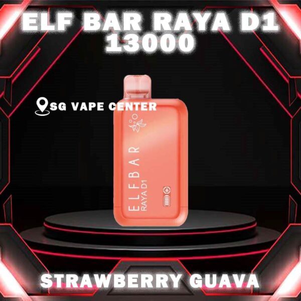 ELFBAR RAYA D1 13000 DISPOSABLE - VAPE SINGAPORE SG COD The ELFBAR RAYA D1 13000 DISPOSABLE ,  a premium disposable pod equipped with mesh coil technology, boasting an impressive 13k Puffs. Crafted by ELFBAR's expert team, the mesh coil ensures a seamless and intense flavor experience with every puff. Moreover, it featuring a screen display that will provide you with information about battery power and the remaining liquid level in your RAYA D1! Specification : Approx. 13000 Puffs Capacity 18ml Rechargeable Battery 650mAh Anti Dry-Burn Protection E-liquid & Power Display Screen Charging Port: Type-C ⚠️ELFBAR RAYA D1 13000 FLAVOUR LINE UP⚠️ Apple Orange Bubblegum Cola Kiwi Guava Grape Lychee Juicy Peach Mango Lychee Bubblegum Mango Strawberry Ice Cream Masam Bubblegum Mix Berries Peach Lychee Blackcurrant Ribena Lychee Solero Strawberry Guava SG VAPE COD SAME DAY DELIVERY , CASH ON DELIVERY ONLY. TAKE BULK ORDER /MORE ORDER PLS CONTACT ME :  SGVAPECENTER VIEW OUR DAILY NEWS INFORMATION VAPE : TELEGRAM CHANNEL