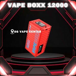 VAPEBOXX / Vape boxx 12000 DISPOSABLE ( 12k Puffs ) - SG VAPE CENTER SINGAPORE The Vapeboxx 12000 / Vape boxx 12K Disposable Ready stock in our sg singapore store online shop for same day delivery. The VapeBoxx 12K By Vault Vape , is a Adjustable Airflow with Type-C Fast Charging . Specifition : Nicotine Strength : 5% Smart Screen Display Hidden Foldable TIP Explosive Cloud Adjustable Airflow ⚠️VAPEBOXX 12000 FLAVOUR LINE UP⚠️ Hazelnut Coffee Honeydew Melon Gummy Bear Grape Yogurt Double Mango Solero Ice Cream Energy Bull Strawberry Ice Cream Grape Apple Mixed Fruits Sour Bubblegum Original Yakult Grape Sparkling Green Apple Sparkling Lychee Sparkling Blackcurrant Grape Watermelon Bubblegum Kiwi Strawberry Apple SG VAPE COD SAME DAY DELIVERY , CASH ON DELIVERY ONLY. TAKE BULK ORDER /MORE ORDER PLS CONTACT ME :  SGVAPECENTER VIEW OUR DAILY NEWS INFORMATION VAPE : TELEGRAM CHANNEL