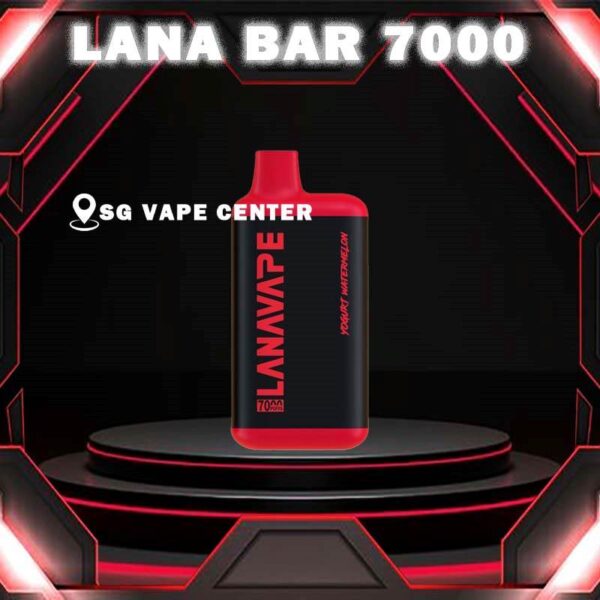 LANA BAR 7000 DISPOSABLE - SG VAPE CENTER SINGAPORE Lana Bar 7000 Puffs is disposable vape Ready stock in our sg singapore store online shop for same day delivery. This Kit is a compact and stylish kit that offers a convenient and satisfying vaping experience, it is perfect for those who prefer a simple yet stylish look. One of the standout features of the Lanabar 7000 is its flavor options. The device offers a range of flavors to choose from, each with its own unique taste profile. The flavors are well-balanced and do not contain any harsh or irritant ingredients, making for a smooth and enjoyable vaping experience. Whether you prefer sweet, fruity, or menthol flavors, This vape has something for everyone. Specification : Nicotine Strength :3% 30mg Battery Capacity : 850mAh Charing Port : Rechargeable Type-C E-liquied Capacity :10ml ⚠️LANA BAR 7000 FLAVOUR LINE UP⚠️ Yogurt Grape Yogurt Passion Fruit Yogurt Peach Mango Yogurt Watermelon Yogurt Peach Yogurt Blueberry Yogurt Aloe Yogurt Strawberry Yogurt Mango Yogurt Ribena Yogurt Orange SG VAPE COD SAME DAY DELIVERY , CASH ON DELIVERY ONLY. TAKE BULK ORDER /MORE ORDER PLS CONTACT ME :  SGVAPECENTER VIEW OUR DAILY NEWS INFORMATION VAPE : TELEGRAM CHANNEL