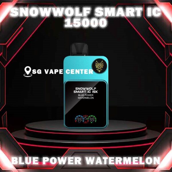 SNOWWOLF SMART IC 15000  ( 15K PUFFS ) DISPOSABLE - SG VAPE CENTER SINGAPORE The SNOWWOLF SMART IC 15000 ( 15K Puffs ) Disposable vape Ready stock in our sg singapore store online shop for same day delivery. This Kit from Snow wolf  company lasted product for singapore vapers choose and enjoy it! available 10+plus flavour! The Snow wolf Powerful To Vape Simple to use! Adjusted the best condition get the best vape experience, and Regulation Voltage ,Customize your distinctive vaping style,Just 1 click to increase 1W. Power range from 5W to 15W. When you vape every puff, there will be a circuit board light display on the backside. The SNOWWOLF LOGO is particularly three-dimensional and prominent, and the overall sense of technology is stronger! New Generation smart chip Intelligent power output, more convenient to vape. 48MHz Working frequency, faster response speed. Ultra-low Standby power consumption,Longer use time. 32-bit image processing technology,better visual effects. Specifition :  Nicotine Strength: 50mg ( 5% ) Battery Capacity: 650MAH Constant Power: 5-15W Charging Port: Type-C Super Charge: 20mins to 80% ⚠️SNOWWOLF IC 15000 FLAVOUR LINE UP⚠️ Blow Pop Blue Power Watermelon Cream Cake Double Mango Kiwi Passion Fruit Aloe Lychee Grape Meta Moon Passion Fruit Yakult Skittles Strawberry Grape Candy Strawberry Kiwi Strawberry Watermelon Taro Ice Cream Watermelon Mint Bubblegum SG VAPE COD SAME DAY DELIVERY , CASH ON DELIVERY ONLY. TAKE BULK ORDER /MORE ORDER PLS CONTACT ME :  SGVAPECENTER VIEW OUR DAILY NEWS INFORMATION VAPE : TELEGRAM CHANNEL