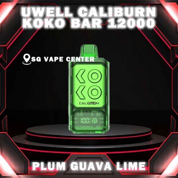 CALIBURN KOKO BAR 12000 DISPOSABLE - SG VAPE CENTER SINGAPORE The Uwell Caliburn Koko Bar 12000 Puffs Vape Ready stock at Singapore sg shop on sale for same day delivery. The Caliburn BAR 12k puffs is a revolutionary disposable vape that has taken the vaping industry by storm. This powerful and feature-rich device boasts an impressive array of specifications and capabilities, making it an attractive choice for both novice and experienced vapers alike. In this in-depth review, we’ll explore the various aspects of the Caliburn BAR S12000, providing you with all the information you need to make an informed decision about whether this disposable vape is the right fit for your vaping needs. Specifications: Battery Capacity: 800 mAh E-Liquid Capacity: 20 mL Nicotine Strength: 5% (50 mg/mL) Power Modes: Boost Mode (22W) and Regular Mode (16W) Coil: Dual 1.2-ohm coil (UWELL’s patented Flagship Dual Coil atomization system) Puff Count: Up to 12,000 puffs Charging: USB Type-C charging port Airflow: Adjustable airflow control Display: Smart LED screen with multiple animations ⚠️UWELL CALIBURN KOKO BAR 12000 FLAVOUR LINE UP⚠️ Watermelon Watermelon Pineapple Strawberry Vanilla Custard Tobacco Triple Melon Mango Mango Pudding Oat Flakes Plum Guava Lime Lychee Apple Snow Pear SG VAPE COD SAME DAY DELIVERY , CASH ON DELIVERY ONLY. TAKE BULK ORDER /MORE ORDER PLS CONTACT ME :  SGVAPECENTER VIEW OUR DAILY NEWS INFORMATION VAPE : TELEGRAM CHANNEL