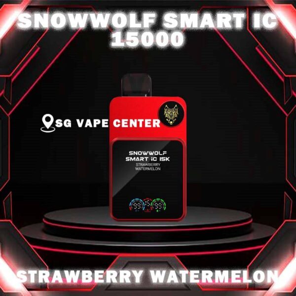 SNOWWOLF SMART IC 15000  ( 15K PUFFS ) DISPOSABLE - SG VAPE CENTER SINGAPORE The SNOWWOLF SMART IC 15000 ( 15K Puffs ) Disposable vape Ready stock in our sg singapore store online shop for same day delivery. This Kit from Snow wolf  company lasted product for singapore vapers choose and enjoy it! available 10+plus flavour! The Snow wolf Powerful To Vape Simple to use! Adjusted the best condition get the best vape experience, and Regulation Voltage ,Customize your distinctive vaping style,Just 1 click to increase 1W. Power range from 5W to 15W. When you vape every puff, there will be a circuit board light display on the backside. The SNOWWOLF LOGO is particularly three-dimensional and prominent, and the overall sense of technology is stronger! New Generation smart chip Intelligent power output, more convenient to vape. 48MHz Working frequency, faster response speed. Ultra-low Standby power consumption,Longer use time. 32-bit image processing technology,better visual effects. Specifition :  Nicotine Strength: 50mg ( 5% ) Battery Capacity: 650MAH Constant Power: 5-15W Charging Port: Type-C Super Charge: 20mins to 80% ⚠️SNOWWOLF IC 15000 FLAVOUR LINE UP⚠️ Blow Pop Blue Power Watermelon Cream Cake Double Mango Kiwi Passion Fruit Aloe Lychee Grape Meta Moon Passion Fruit Yakult Skittles Strawberry Grape Candy Strawberry Kiwi Strawberry Watermelon Taro Ice Cream Watermelon Mint Bubblegum SG VAPE COD SAME DAY DELIVERY , CASH ON DELIVERY ONLY. TAKE BULK ORDER /MORE ORDER PLS CONTACT ME :  SGVAPECENTER VIEW OUR DAILY NEWS INFORMATION VAPE : TELEGRAM CHANNEL