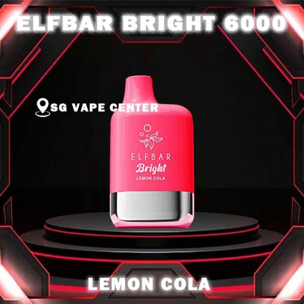 ELFBAR BRIGHT 6000 ( 6K ) DISPOSABLE - SG VAPE CENTER SINGAPORE The Elfbar Bright 6000 Puffs Disposable vape ready stock in our sg singapore store online shop for same day delivery. Feel the elfbar bright 6k combination of power and flavor. With QUAQ MESH, every puff unleashes a powerful throat hit bursting with flavor. Fresh Taste, Fresh Vibes! Newest flavor lineup yet. Indulge in rich, satisfying tastes that make every inhale a delight. Try it now ELF BAR BRIGHT! Note: Battery power shall not be released normally when the ambient temperature is lower than -5℃. We suggest before the activation, this product shall be left in a warm environment for about three days to restore battery discharge capacity. Specification : Puff: 6000 Puffs Nicotine Strength: 50mg / 5% Battery Capacity: 400mAh Charging Port: Type-C Rechargeable ⚠️ELFBAR BRIGHT 6000 FLAVOUR LIST⚠️ Apple Strawberry Mango Bubblegum Mint Double Peach Mango Watermelon Double Strawberry Ice Cream Double Strawberry Juicy Peach Fanta Lemon Cola Lychee Grape Honeydew Mixed Kiwi Passion Strawberry Grape Bubblegum SG VAPE COD SAME DAY DELIVERY , CASH ON DELIVERY ONLY. TAKE BULK ORDER /MORE ORDER PLS CONTACT ME :  SGVAPECENTER VIEW OUR DAILY NEWS INFORMATION VAPE : TELEGRAM CHANNEL