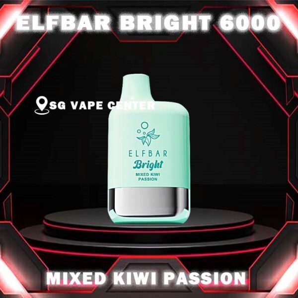 ELFBAR BRIGHT 6000 ( 6K ) DISPOSABLE - SG VAPE CENTER SINGAPORE The Elfbar Bright 6000 Puffs Disposable vape ready stock in our sg singapore store online shop for same day delivery. Feel the elfbar bright 6k combination of power and flavor. With QUAQ MESH, every puff unleashes a powerful throat hit bursting with flavor. Fresh Taste, Fresh Vibes! Newest flavor lineup yet. Indulge in rich, satisfying tastes that make every inhale a delight. Try it now ELF BAR BRIGHT! Note: Battery power shall not be released normally when the ambient temperature is lower than -5℃. We suggest before the activation, this product shall be left in a warm environment for about three days to restore battery discharge capacity. Specification : Puff: 6000 Puffs Nicotine Strength: 50mg / 5% Battery Capacity: 400mAh Charging Port: Type-C Rechargeable ⚠️ELFBAR BRIGHT 6000 FLAVOUR LIST⚠️ Apple Strawberry Mango Bubblegum Mint Double Peach Mango Watermelon Double Strawberry Ice Cream Double Strawberry Juicy Peach Fanta Lemon Cola Lychee Grape Honeydew Mixed Kiwi Passion Strawberry Grape Bubblegum SG VAPE COD SAME DAY DELIVERY , CASH ON DELIVERY ONLY. TAKE BULK ORDER /MORE ORDER PLS CONTACT ME :  SGVAPECENTER VIEW OUR DAILY NEWS INFORMATION VAPE : TELEGRAM CHANNEL