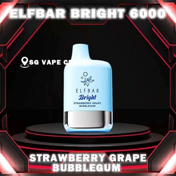 ELFBAR BRIGHT 6000 ( 6K ) DISPOSABLE - SG VAPE CENTER SINGAPORE The Elfbar Bright 6000 Puffs Disposable vape ready stock in our sg singapore store online shop for same day delivery. Feel the elfbar bright 6k combination of power and flavor. With QUAQ MESH, every puff unleashes a powerful throat hit bursting with flavor. Fresh Taste, Fresh Vibes! Newest flavor lineup yet. Indulge in rich, satisfying tastes that make every inhale a delight. Try it now ELF BAR BRIGHT! Note: Battery power shall not be released normally when the ambient temperature is lower than -5℃. We suggest before the activation, this product shall be left in a warm environment for about three days to restore battery discharge capacity. Specification : Puff: 6000 Puffs Nicotine Strength: 50mg / 5% Battery Capacity: 400mAh Charging Port: Type-C Rechargeable ⚠️ELFBAR BRIGHT 6000 FLAVOUR LIST⚠️ Apple Strawberry Mango Bubblegum Mint Double Peach Mango Watermelon Double Strawberry Ice Cream Double Strawberry Juicy Peach Fanta Lemon Cola Lychee Grape Honeydew Mixed Kiwi Passion Strawberry Grape Bubblegum SG VAPE COD SAME DAY DELIVERY , CASH ON DELIVERY ONLY. TAKE BULK ORDER /MORE ORDER PLS CONTACT ME :  SGVAPECENTER VIEW OUR DAILY NEWS INFORMATION VAPE : TELEGRAM CHANNEL